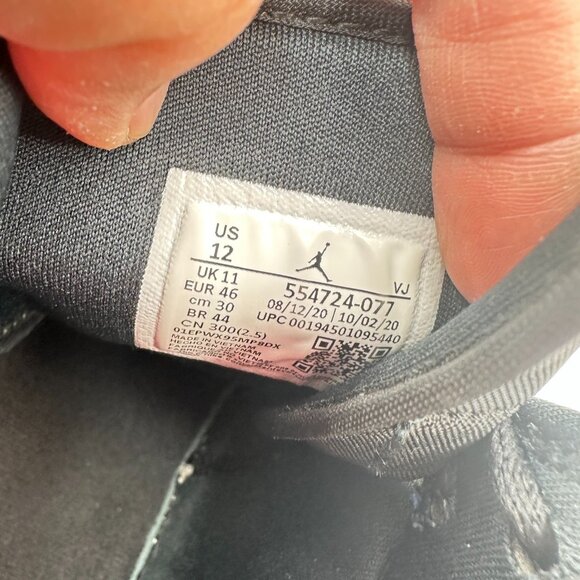 Nike Air Jordan 1 Mid Men Size 12 554724-077 Hyper Royal Black Basketball Shoes - Picture 10 of 11